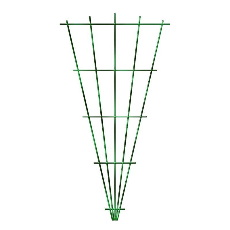 TREILLAGE FIL METAL EVENTAIL L0,75X1,5M VERT