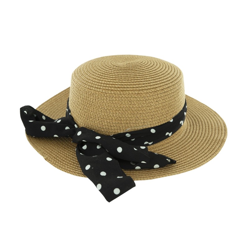 Chapeau Ines Paille taille ajustable