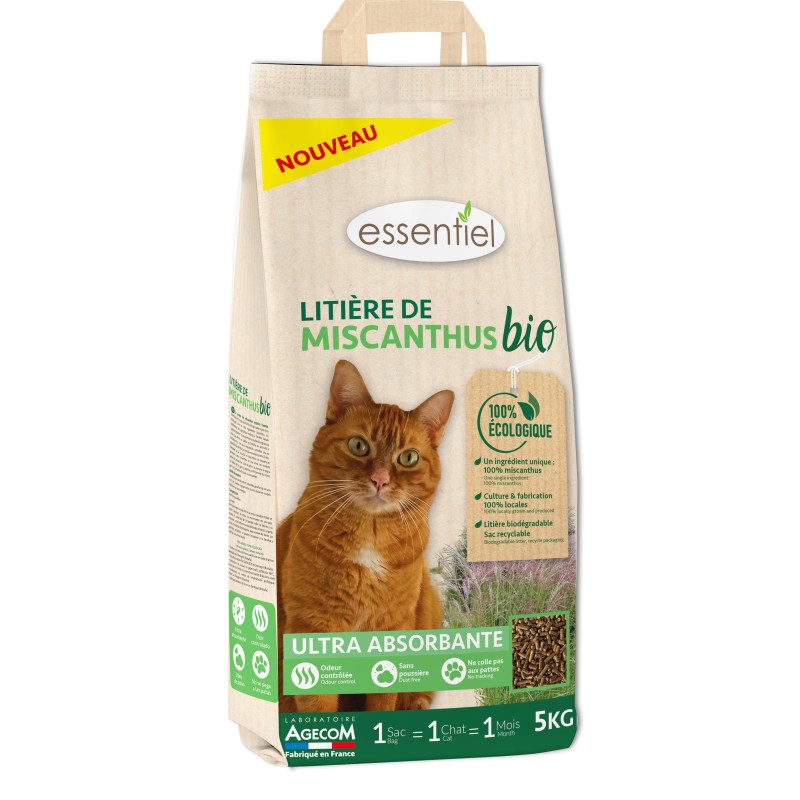 ESSE LITIERE MISCANTHUS BIO SAC/5KG