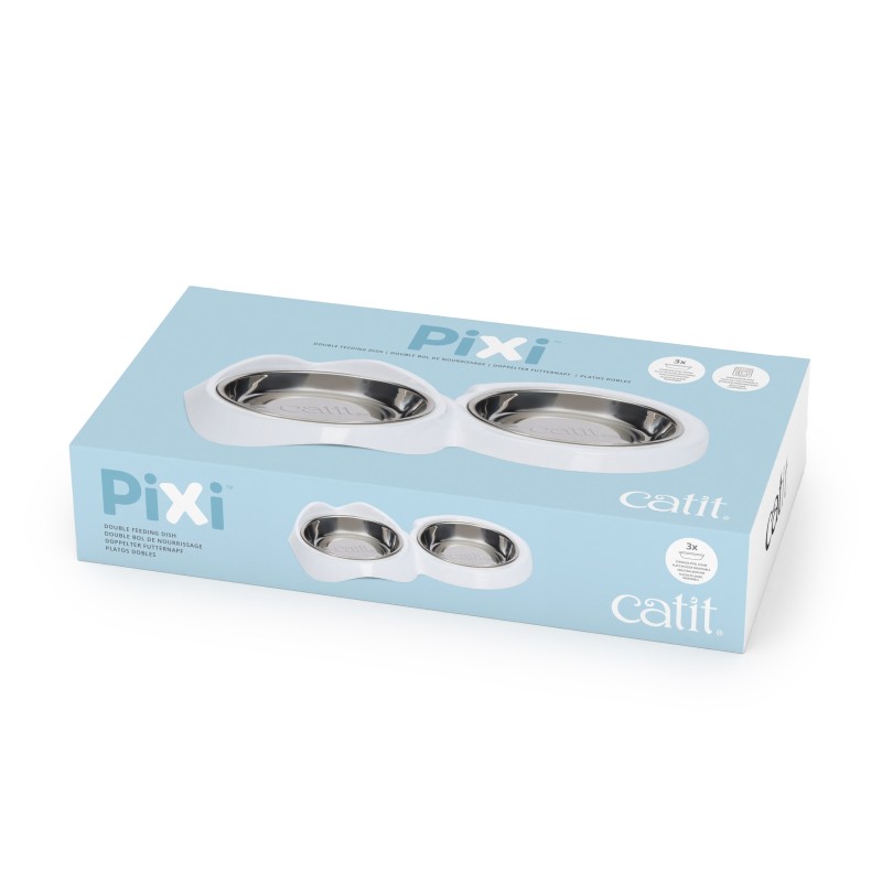 CATIT PIXI BOL DOUBLE BLANC