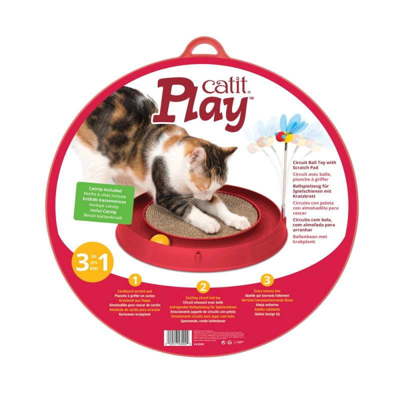 CATIT PLAY CIRCUIT 3EN1 ROUGE